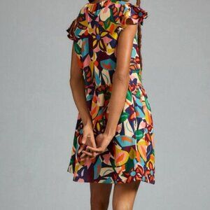 Velvet by Graham & Spencer Utopia Matisse Print Flutter Sleeve Wrap Mini Dress